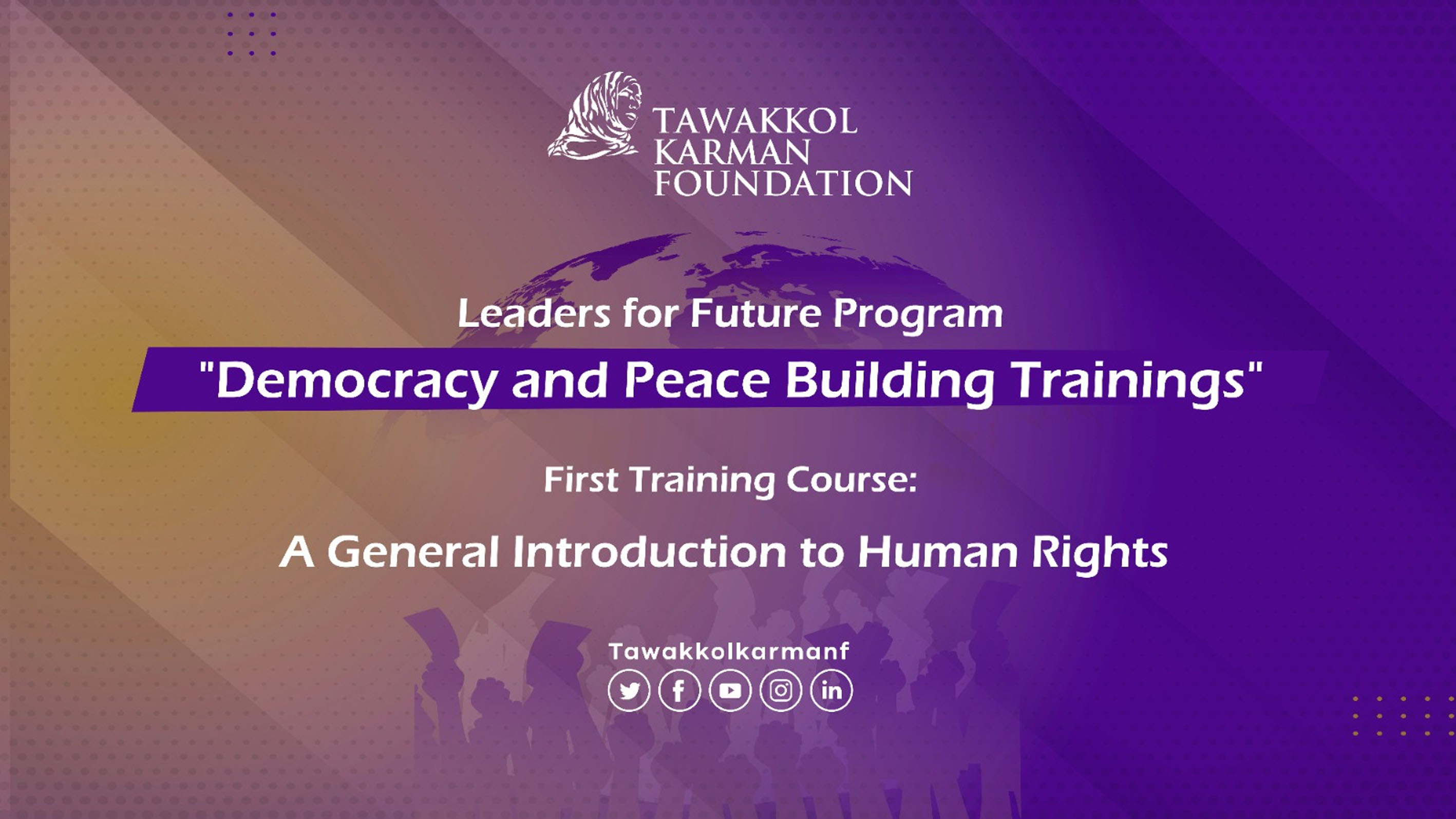 TKF Launches Democracy and Peace Building Course