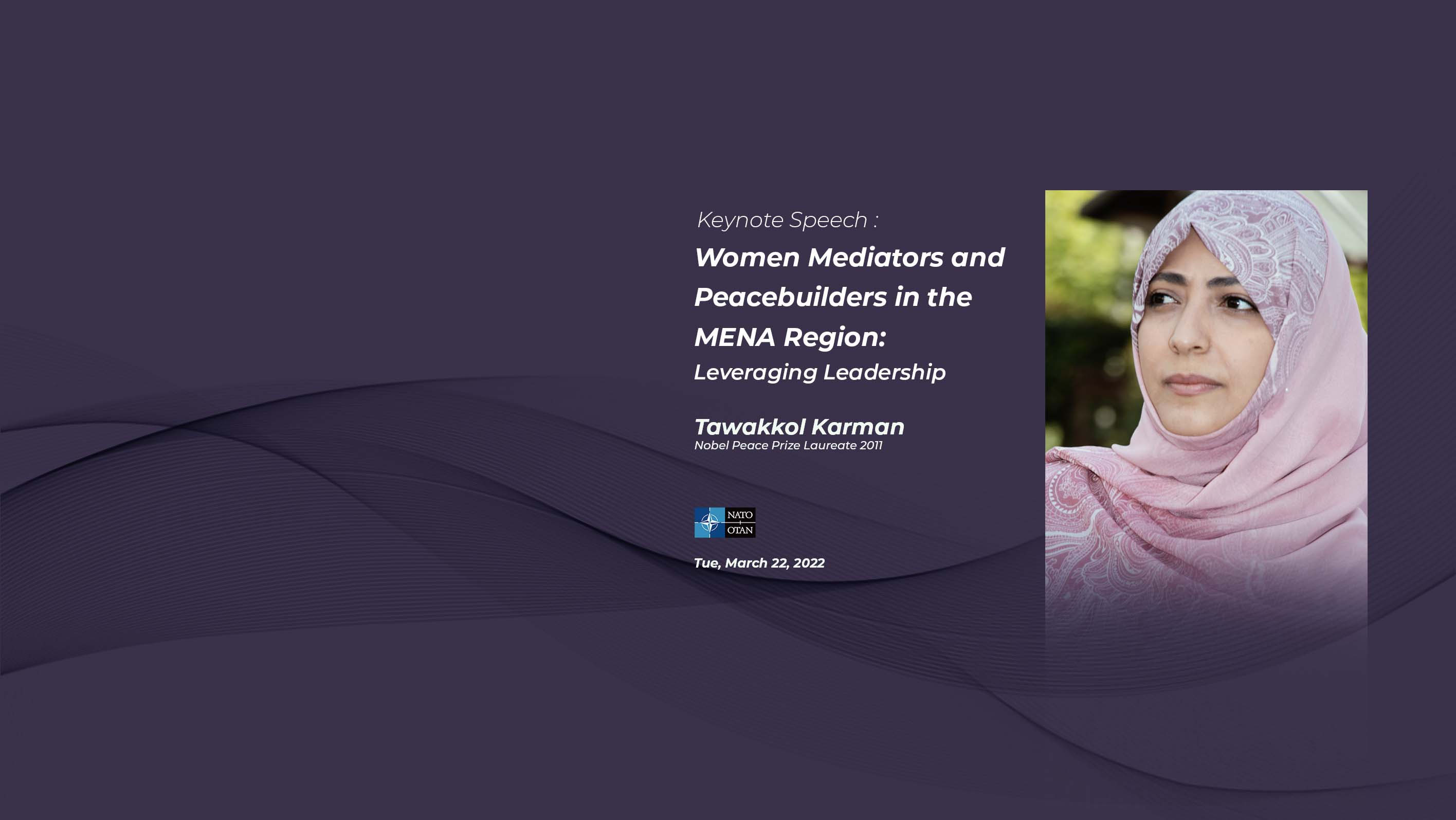 Tawakkol Karman to deliver keynote speech at global conference at invitation of NATO