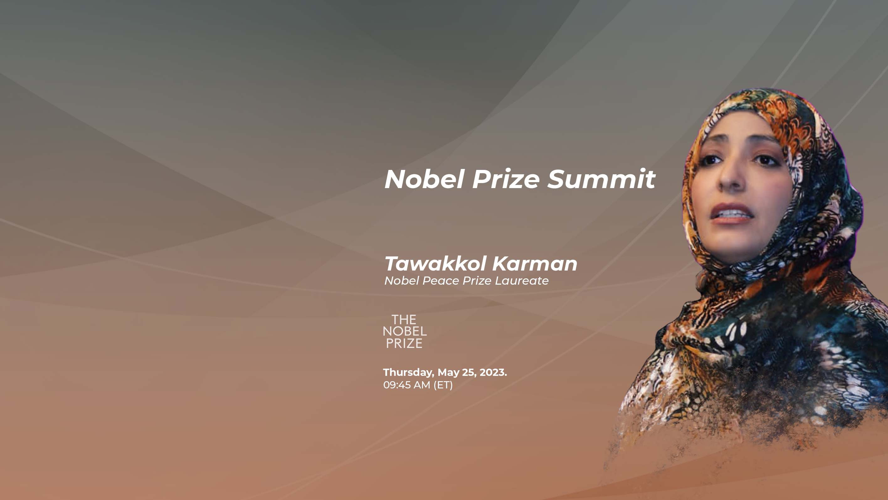 Mrs. Karman to contribute insights at Nobel Prize Summit