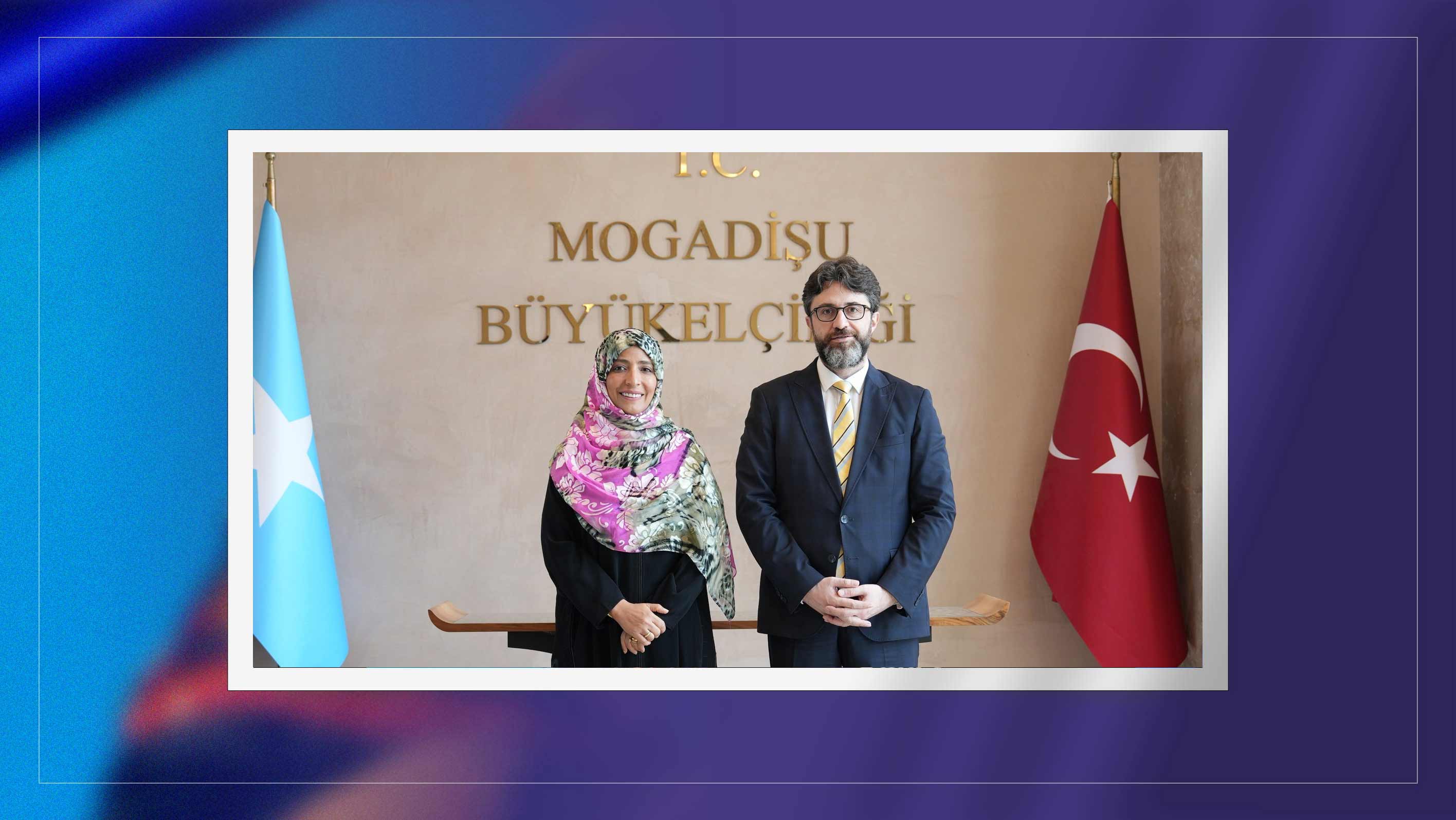 Turkish Ambassador in Mogadishu Hosts Nobel Laureate Tawakkol Karman
